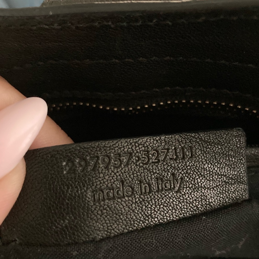 SOLD LABOR YAY SALE! Yves Saint Laurent Y Cabas Black Satchel with Gold Hardware - Picture 14 of 16